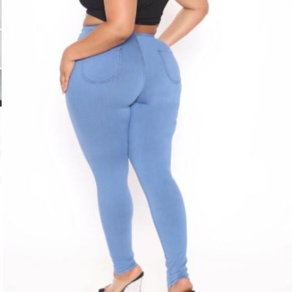 Fashion Nova Denim - Fashion Nova NWT Super High Waist Denim Skinnies Medium Blue Size 1X
